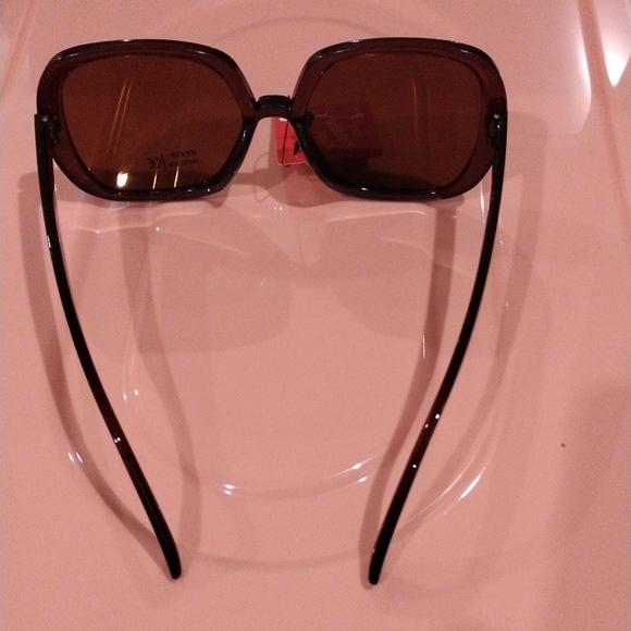 OVERSIZED SQUARE OVAL ROUND Brown Sunglasses GLAMOROUS - Picture 8 of 16
